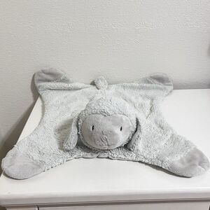 Baby Gund Lopsy Comfy Cozy Lamb Plush Lovey Security Blanket Mat Satin 058935